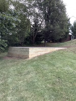 Foundation for a shed in Royersford, PA