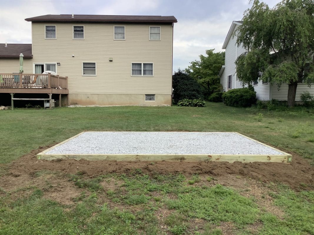 A gravel foundation in Wilkes-Barre, PA