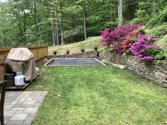 Installing a shed foundation in King of Prussia, PA