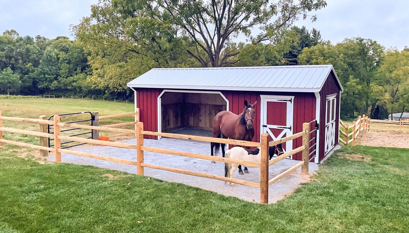 gravel shed foundation for horse barn