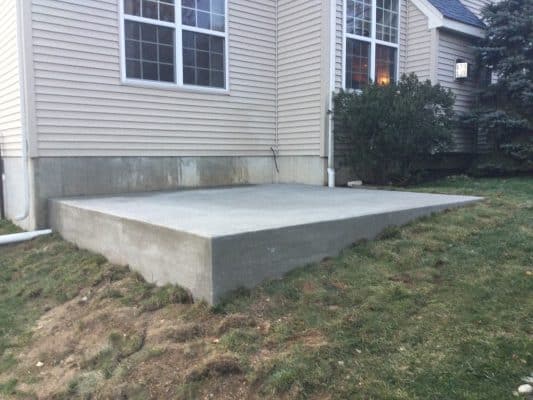 concrete shed & hot tub foundations in coopersburg PA