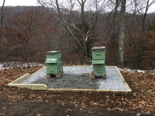 gravel pads for bee hives in brookfield CT