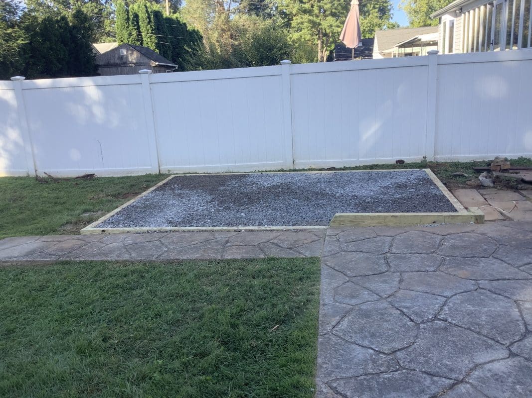 Gravel foundation in PA