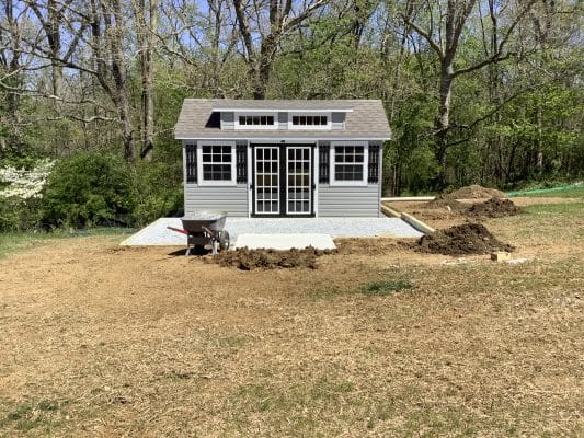 Gravel Shed Foundation in Coatesville, PA