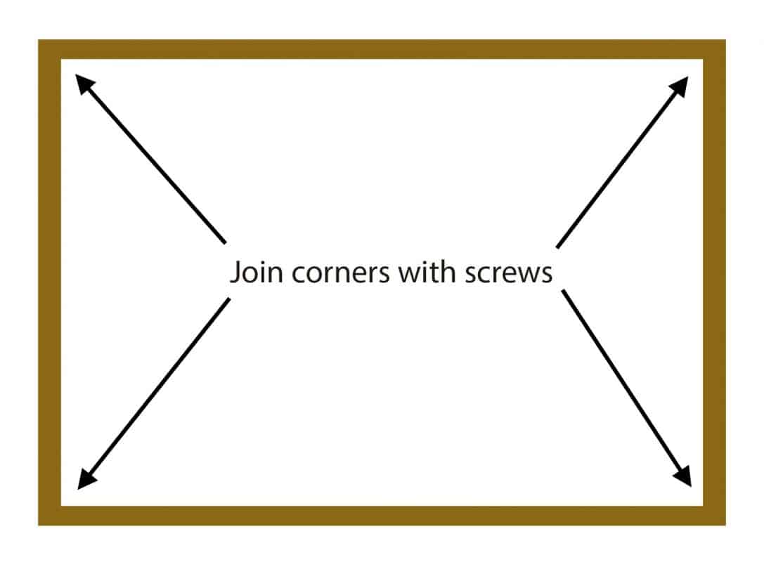 how to build a shed base screw corners